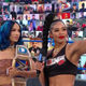 WWE superstars Sasha Banks (L) and Bianca Belair.
